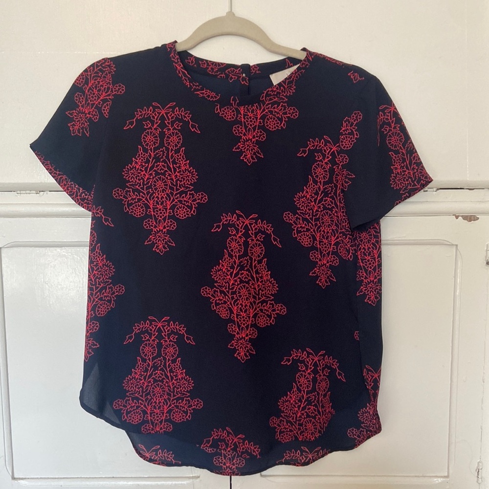 LOFT floral blouse